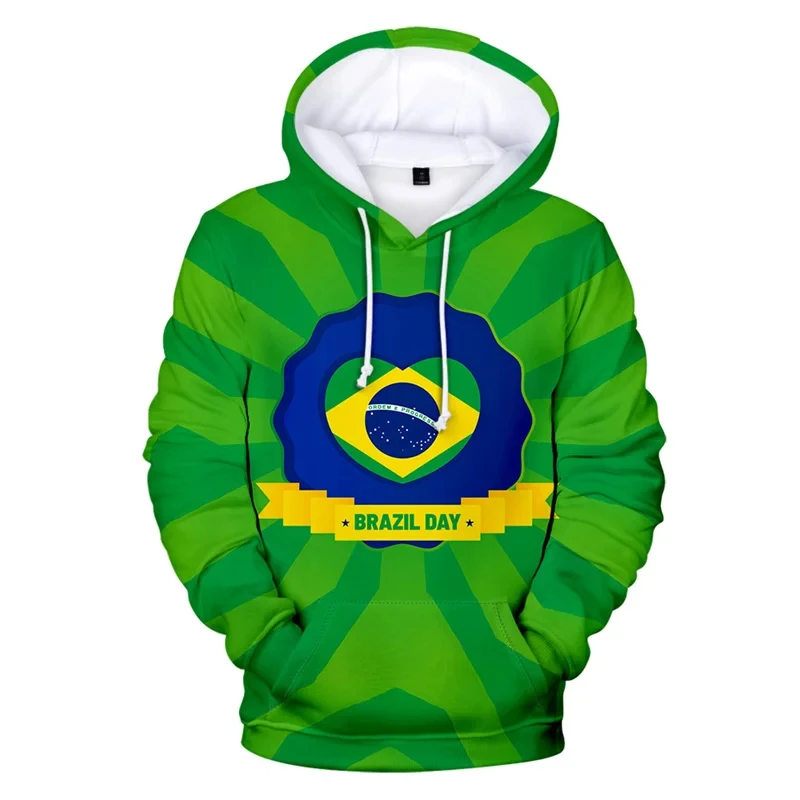 thumbnail image 1 of Sudadera con capucha del Día de la Independencia de Brasil con estampado 3D para hombres y mujeres, sudadera informal de manga larga, camisetas de gran tamaño para hombres, 1 of 4