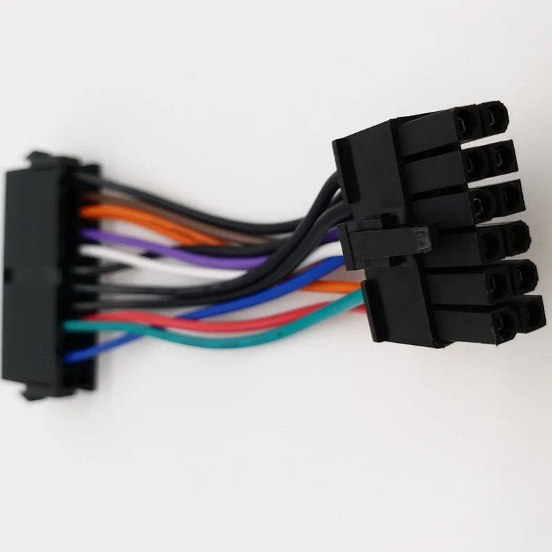 Durable 24 Pin To 12 Pin PSU Main Power Supply ATX Adapter
