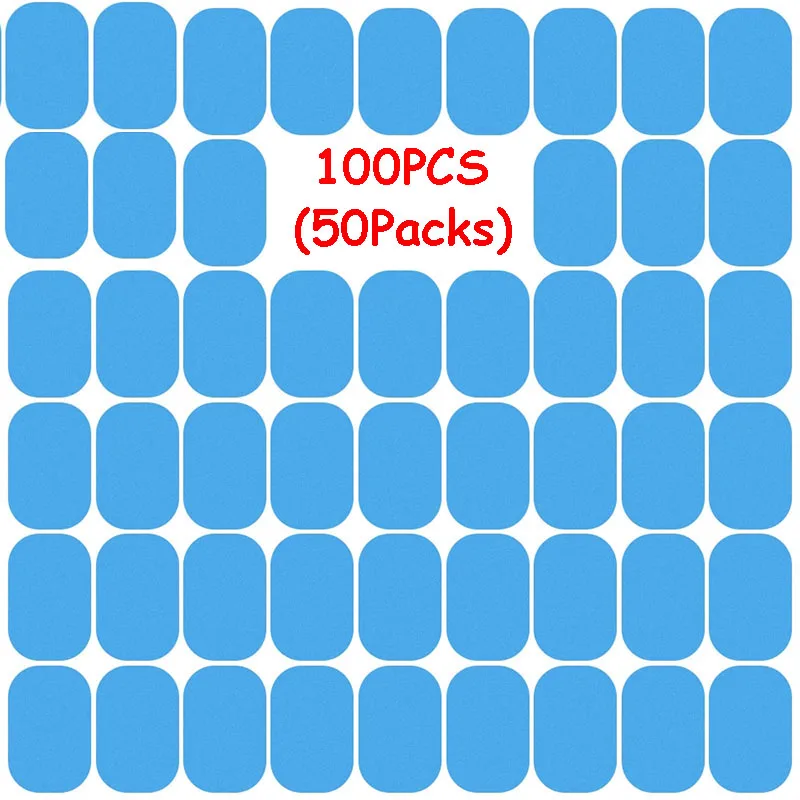 

100Pcs Replacement ABS Gel Pads Hydrogel Gel Sheet For Body Muscle EMS AB Trainer Waist Trimmer Belt Stickers
