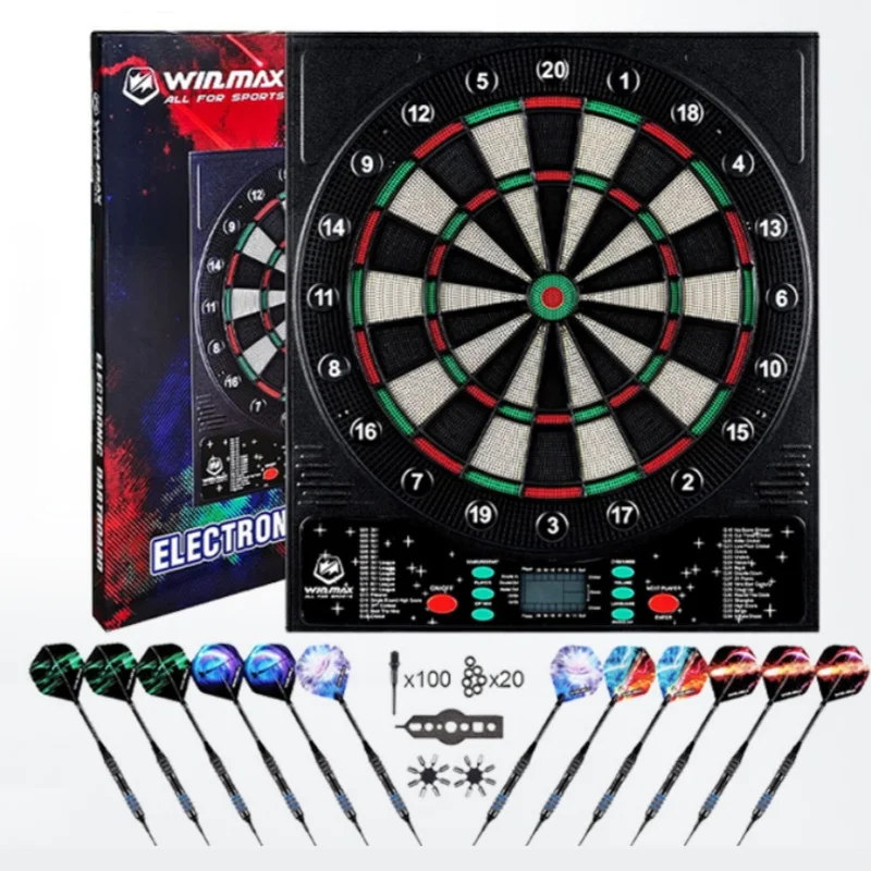 ElectronicDartsBoardSetSafetySoftScoringDartMultiplayerGame