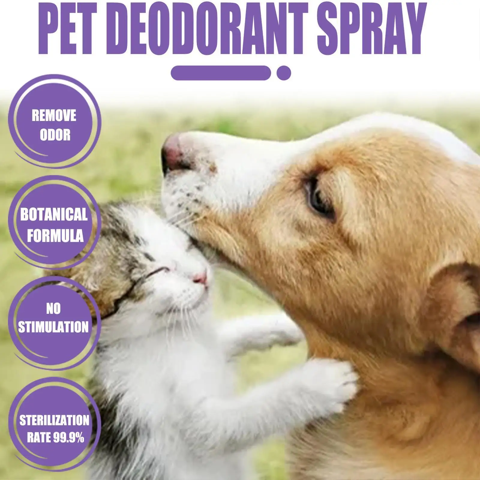 Natural Deodorant Spray Dogs Pet Perfume Spray Dogs Smell Supplies