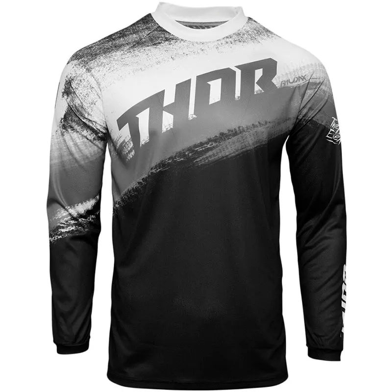 Men's Downhill Jersey THOR RAUDAX Mountain Bike Motorcycle Shirts Cross-country Motocross Enduro Bicycle Racing Cycling Jersey