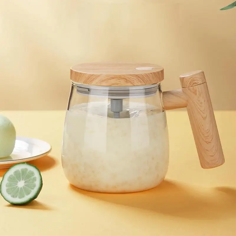 휴대용 블렌더 자체 교반 커피 머그잔 유리 머그잔 전기 400ML 자체 혼합 컵 고속 빠른 자동 믹서 자체 교반
