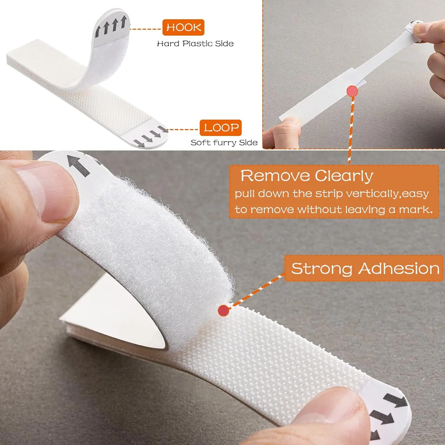 12Pairs Velcro Strap Tapes Removable Adhesive Hook Loop Tape