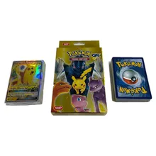 

Pokémon Flash Card 6.3x8.8cm English GX Flash Card Board Game Card Pikachu Small Fire Dragon Card Children's Toy Collection Gift