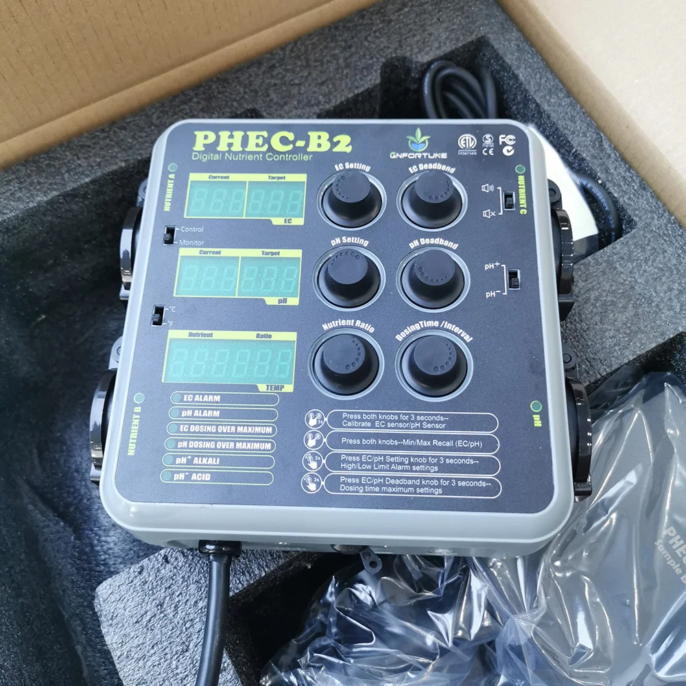 

Greenhouse EC Sensor PH meter Hydroponic Digital Nutrient Controller Hydroponics Digital Nutrient Controller dosing system