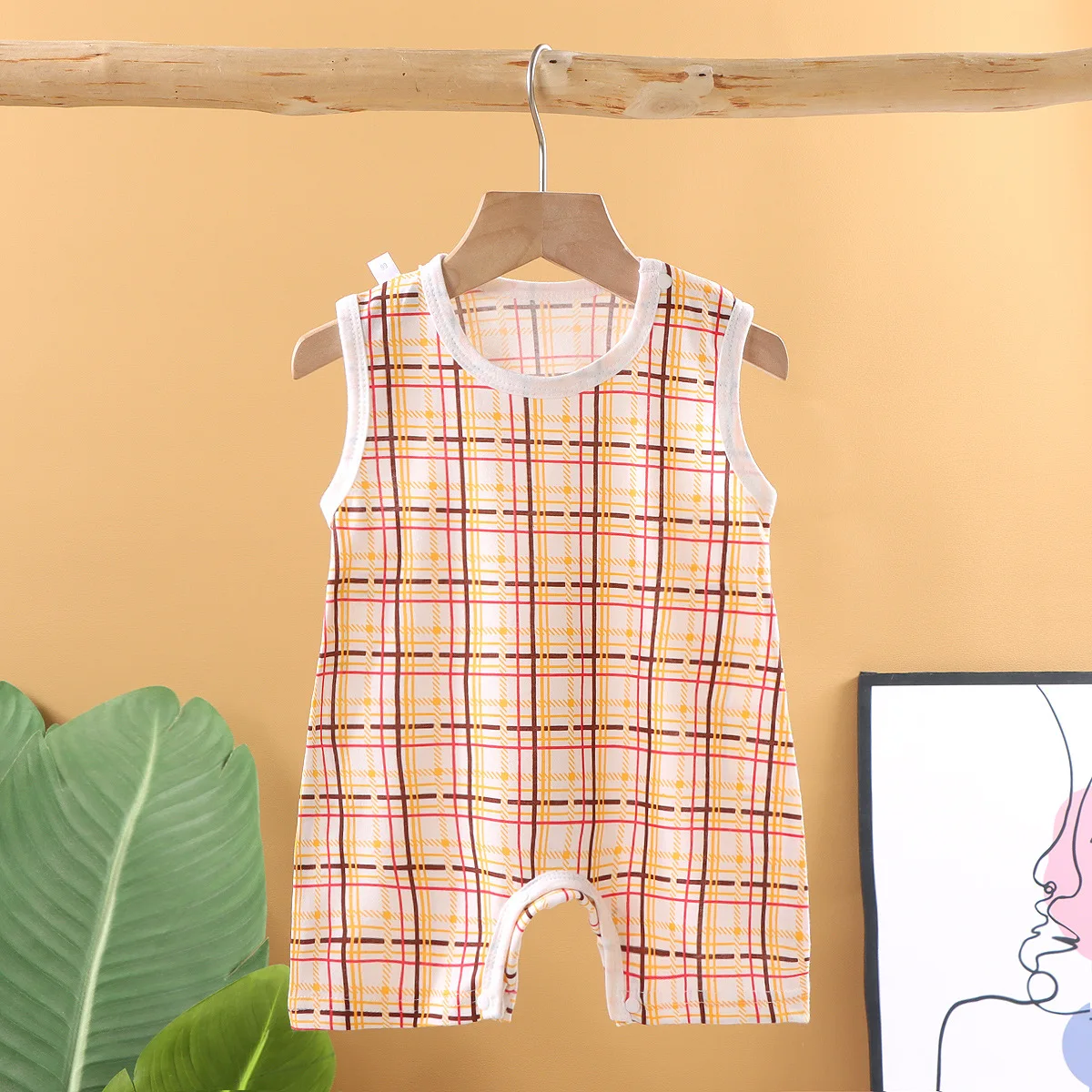 New 2024 Soft and Lightweight Cotton Baby Crawling Clothes for Boys and Girls Aged 1-20 Months 6
