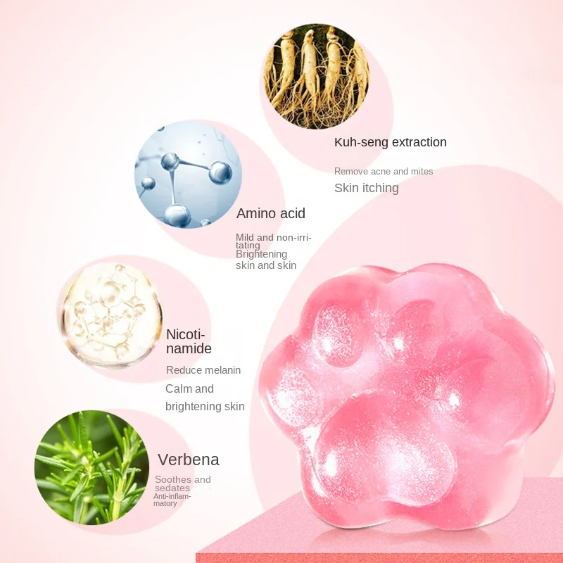

Essential Oil Peach Sophora Beautiful Back Amino Acid Net Mites Cat's Claw Whitening Handmade Soap