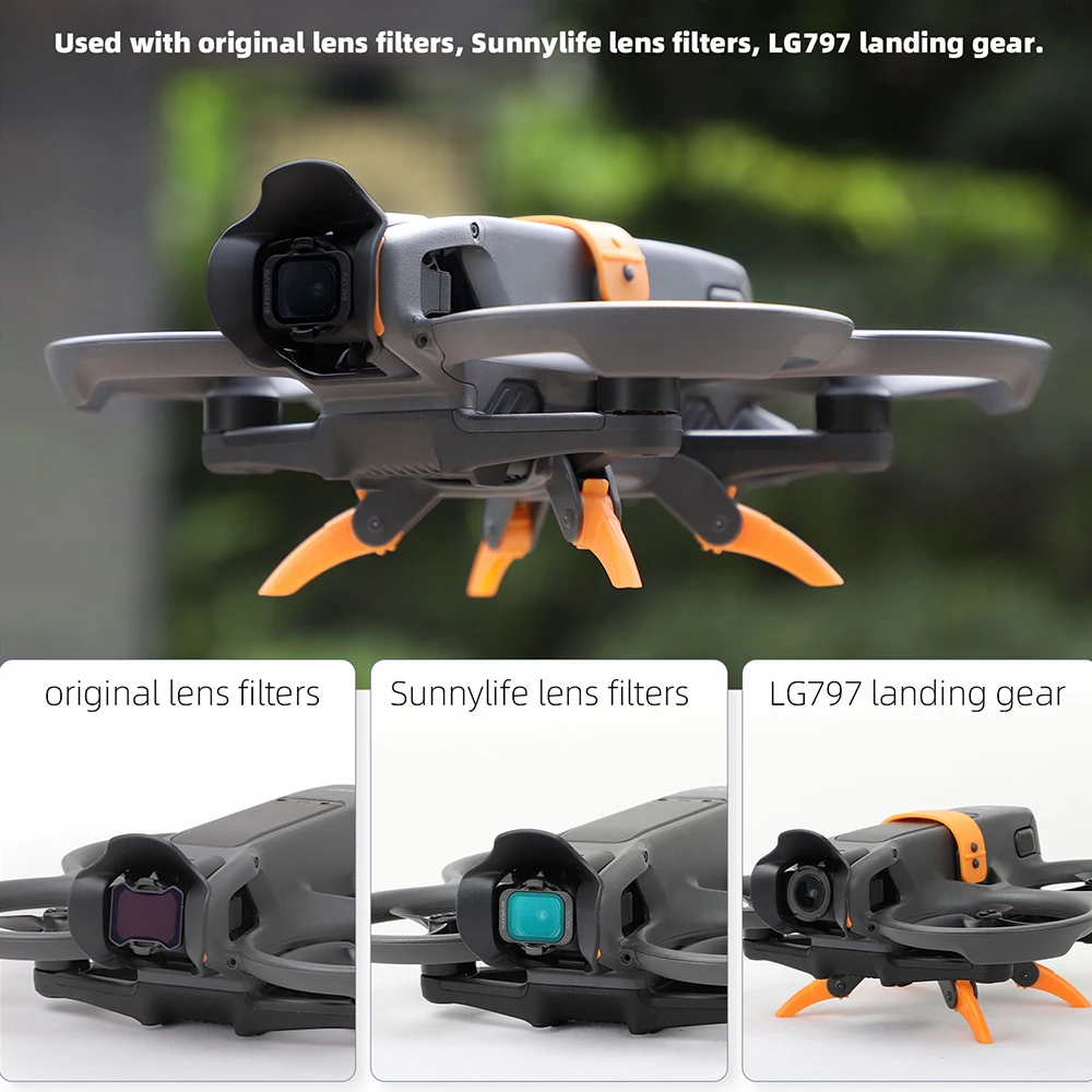 Gimbal Protector Lens Hood Drone Lens Sun Hood Gimbal Protective Cover Suppress Astigmatism Accessories For DJI AVATA 2 drone accessories