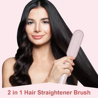 New Design Negative Ion Hair Straightener Hot Comb Hair Care Anti-Scalding Electric Straightening Curly Brush For All Hairstyle 1