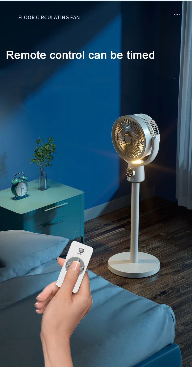 Ventilateur électrique domestique en surpoids, turbine à convection,  évolutif, chronométré, silencieux, sol debout, USB - AliExpress