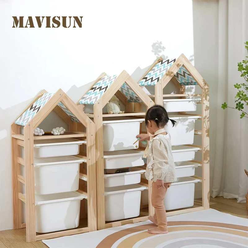 Baby Toy Storage Cabinet hildren's Multi-Layer Storage Rack Home Large-Capacity Drawer-Type Small House Rack