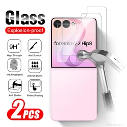 Set di Custodia in Vetro Temperato Premium e Protezione Schermo per Samsung Galaxy Z Flip 8