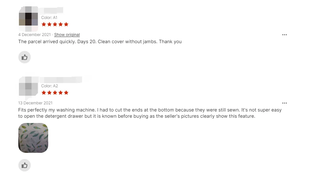 Description Picture 2 of itemPEVA Sunscreen Dust Proof Cover Washing Machine Cover Waterproof Case Washing Machine Protective Dust Jacket Front Top Open 2024