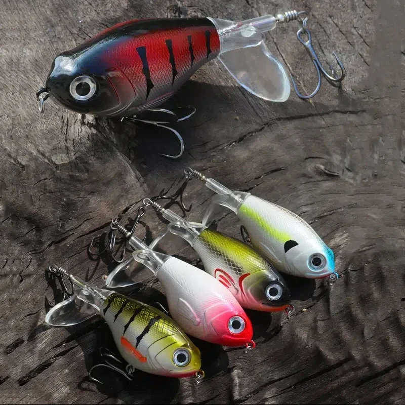 Description Picture 6 of item1pc Topwater Fishing Lure 11g/16g Whopper Popper Wobbler Artificial Hard Bait Bass Popper Soft Rotating Tail Fishing Tackle