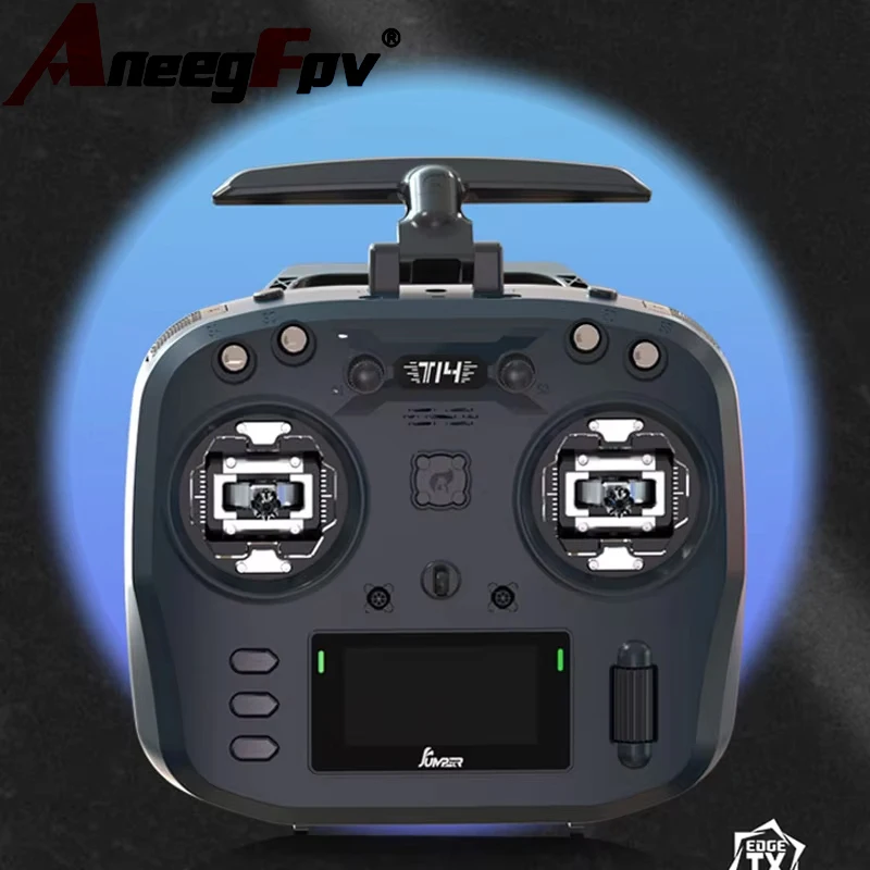 Écran et boutons de la Jumper T14 Télécommande ELRS 2.4G/915Mhz avec Cardan Hall et Coque CNC
