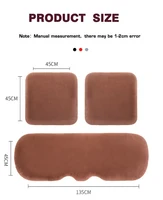 universal winter car seat cushion imitation rabbit fur car seat cover thick plush soft and warm 3