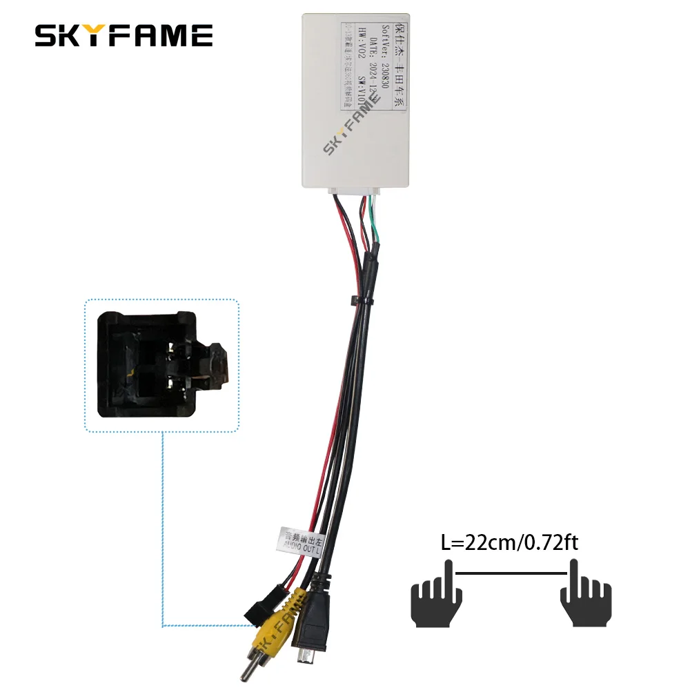 Car 360 Original Panoramic Reversing Camera Decoder For Toyota LVDS To CVBS