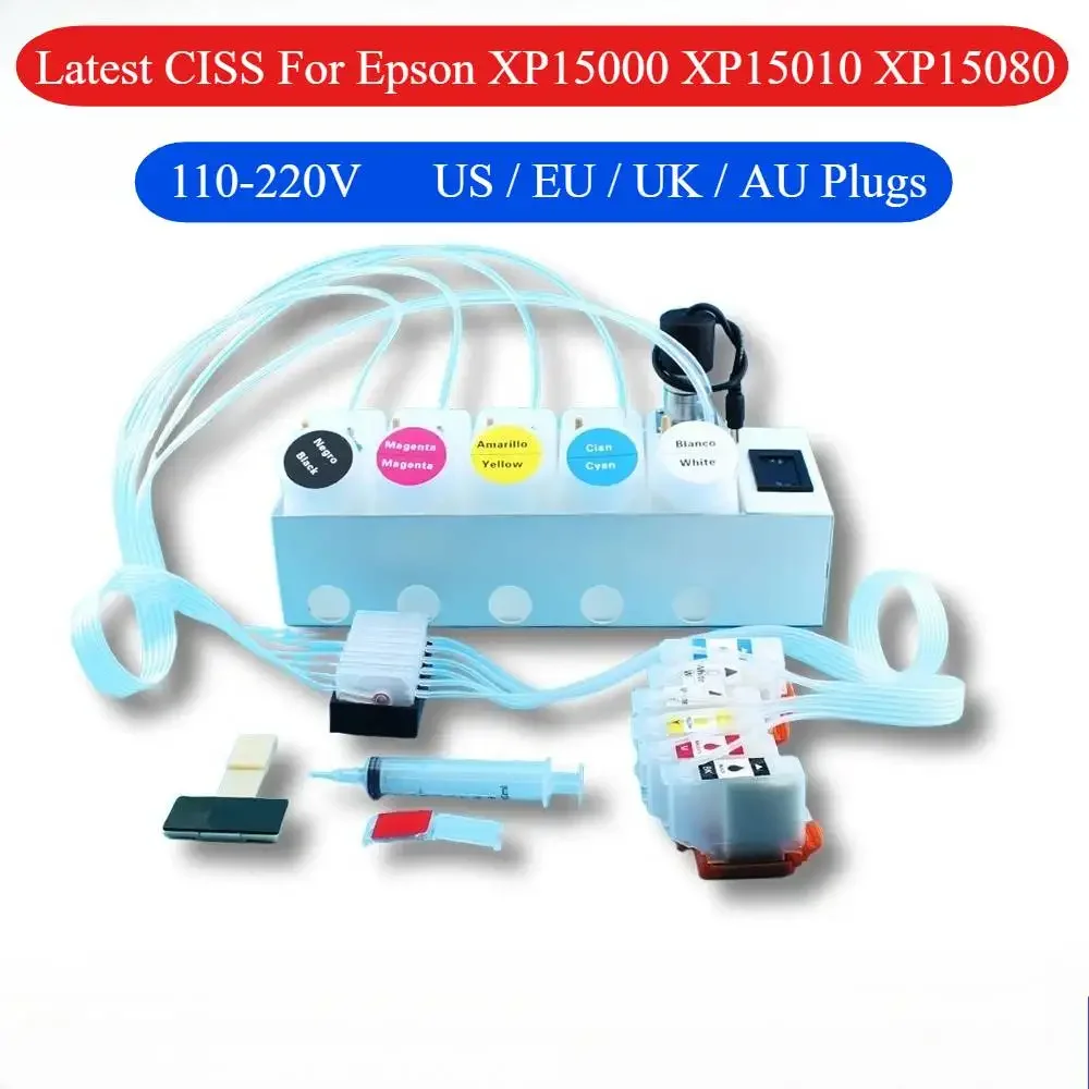 엡손 XP15000용 CISS 변환 키트 XP15000 DTF CISS 잉크 공급 시스템 XP 15000 DTF 장치 도구 수정 (흰색 잉크 스트리퍼 키트 포함)