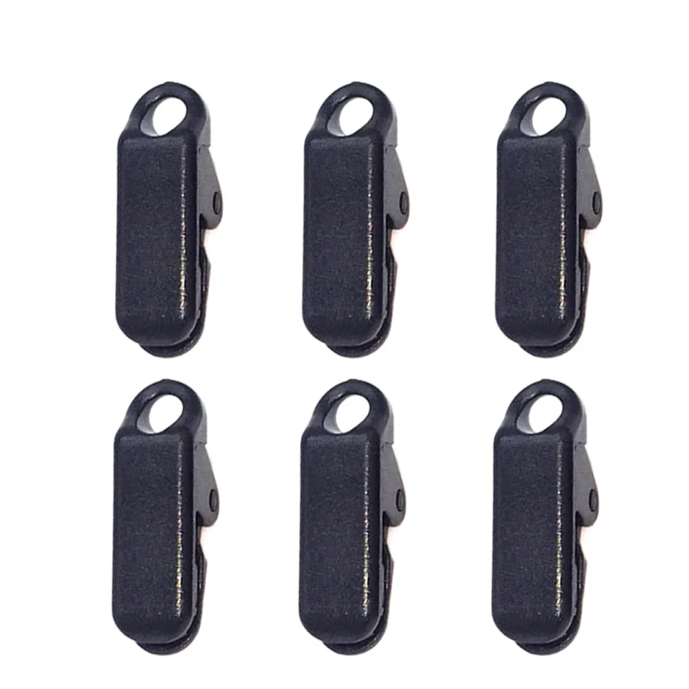 6Pcs Clamp Tarp Clips Awning Clamp Set Tent Snaps Camping Tent Tighten For Outdoors (Black)