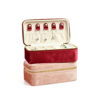 Scatola portagioie in velluto a doppio strato TAIMY