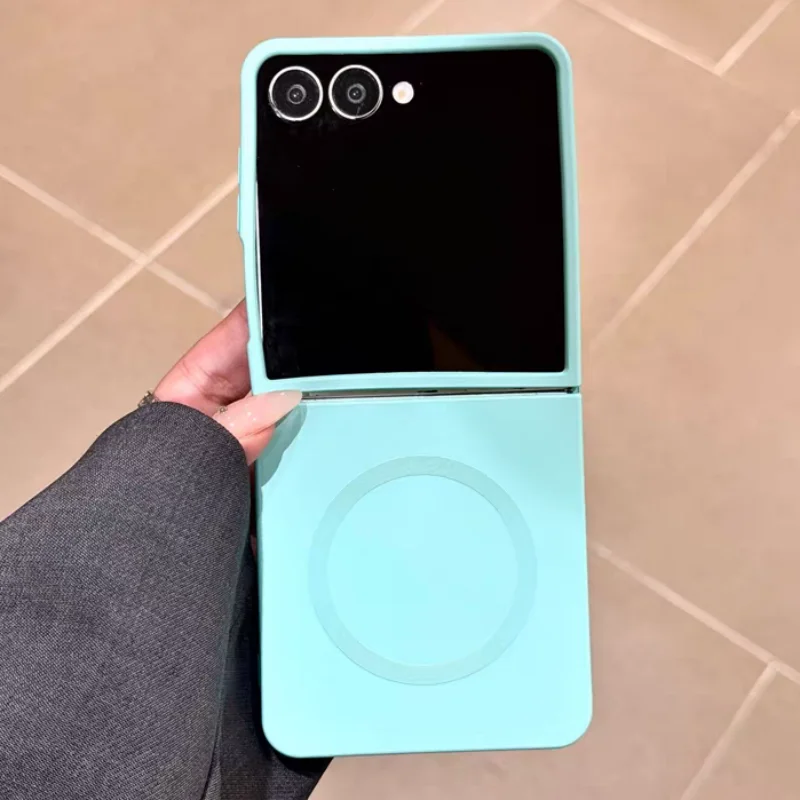 Magnetic Wireless Charging Soft Shell Phone Case - Pure Color