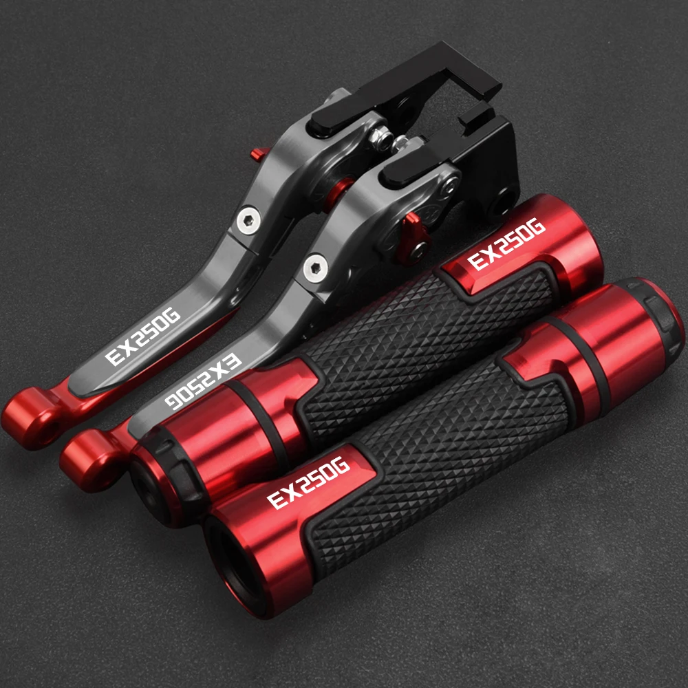

22MM Hand Grips FOR Kawasaki EX250G 1988-2007 2006 2005 2004 2003 2002 2001 Motorcycle Adjustable Brake Clutch Levers EX 250 G