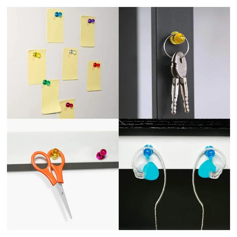 Magnetic Pins 20 Pcs Push Pin Magnet Pushpin Office Pushpin Strong Neodymium Cone Magnet Super Refrigerator Sticker Magnetic Pushpin