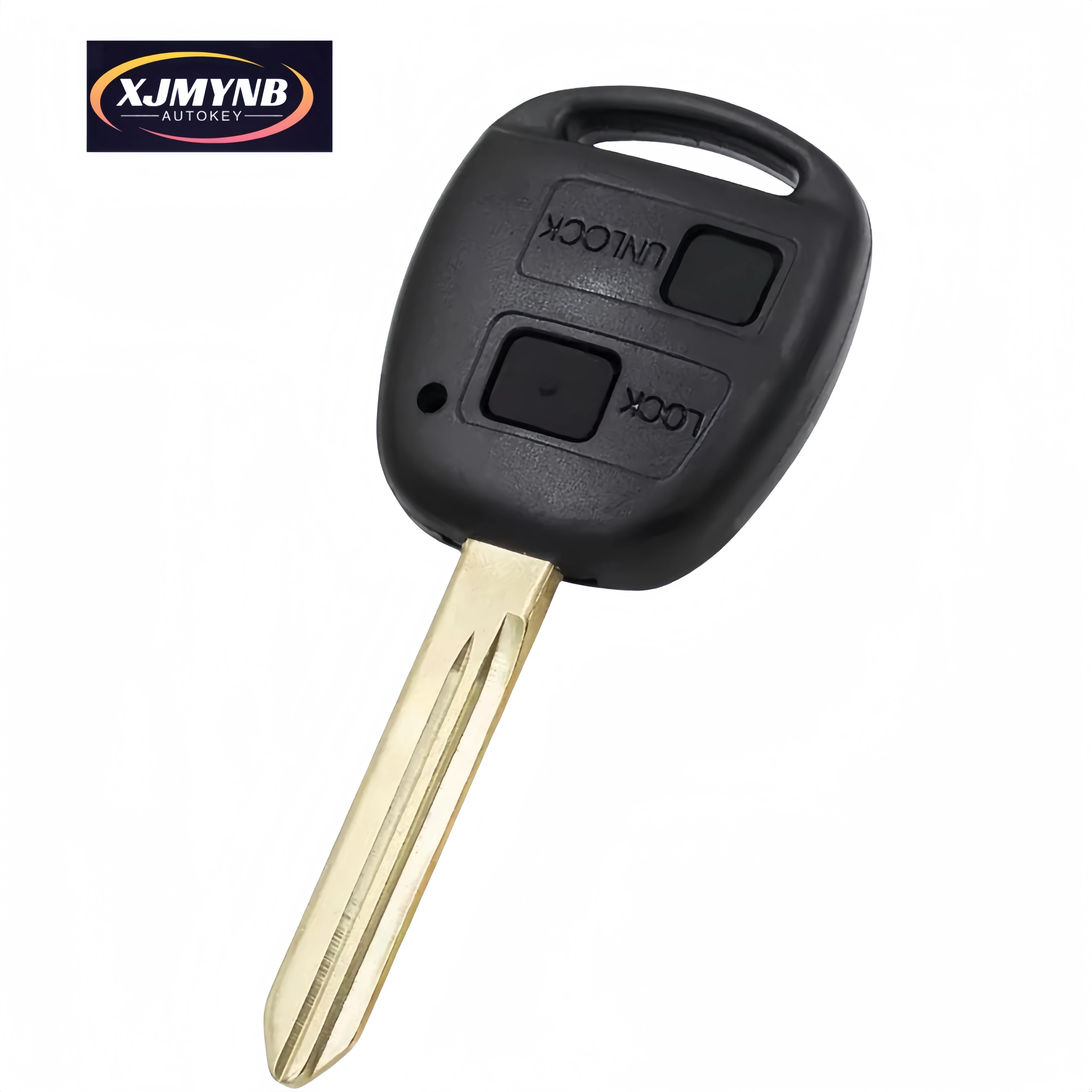 Premium 2-Button Remote Key Case Cover with Rubber Pad