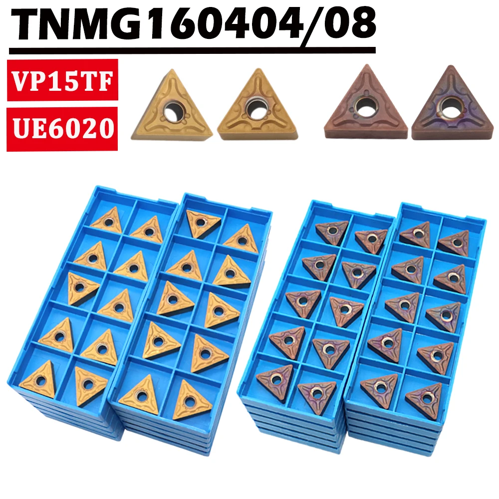 tool holder 10PCS TNMG160404 TNMG160408 MA VP15TF UE6020 External Turning Tools Carbide Insert TNMG 160408 Metal Lathe Tools Inserts tool holder