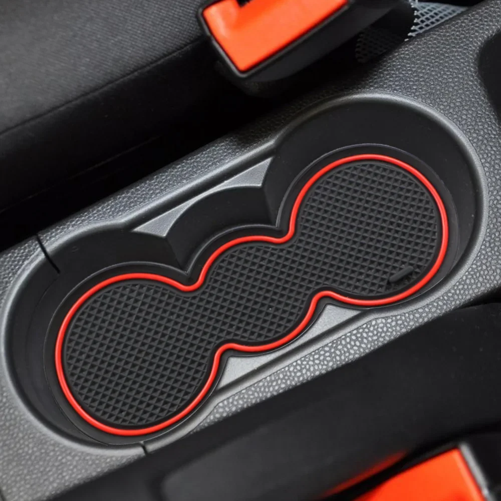 Für Ford Fiesta MK7 2009 - 2015 Tür Nut Matte Anti Slip Tür Matten Wasser Tasse Matten 10Pcs Slot pad Innen Zubehör – Detail 2
