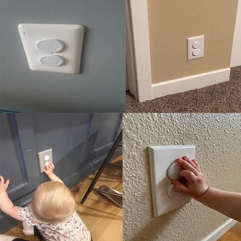 Baby Proofing Outlet Covers 10pcs Safety Sturdy Childproof Electric Plug Protectors For Home & Office