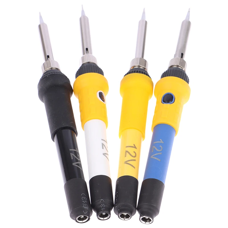 Soldering Iron Electric Soldering Iron DC 12V Portable Soldering Iron Low-voltage Car Battery 60W Welding Rework Repair Tools