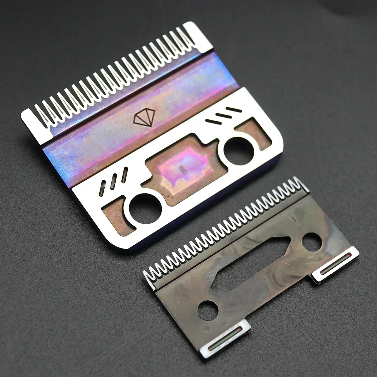 DLC Blue FADE Blade Replaceable Cutter Head for 2020C Madeshow M10 M5 Hair Clipper Titanium Plated Ceramics Blade 3