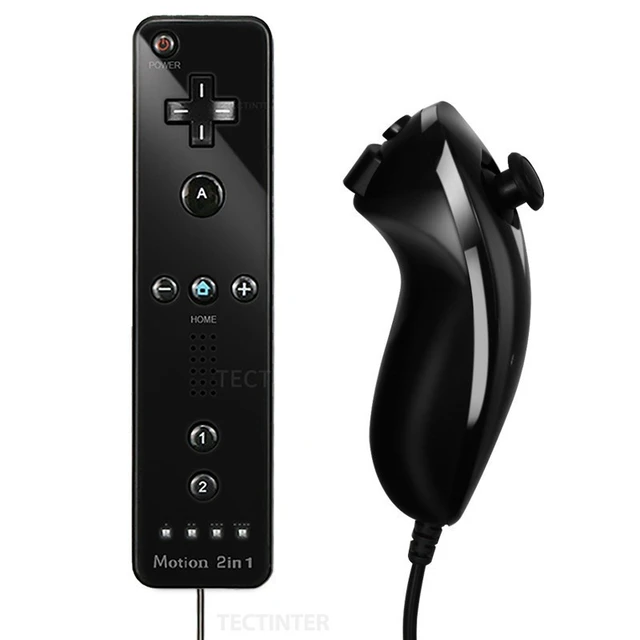 Official Wii Remote & Wii Motion Plus (MotionPlus) (Black)