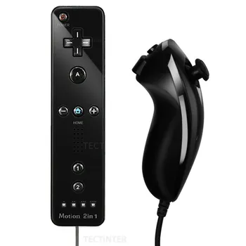 닌텐도 Wii Nunchuk용 무선 리모컨, 모션 컨트롤 플러스 블루투스 게임패드 포함, 2 in 1, 신제품