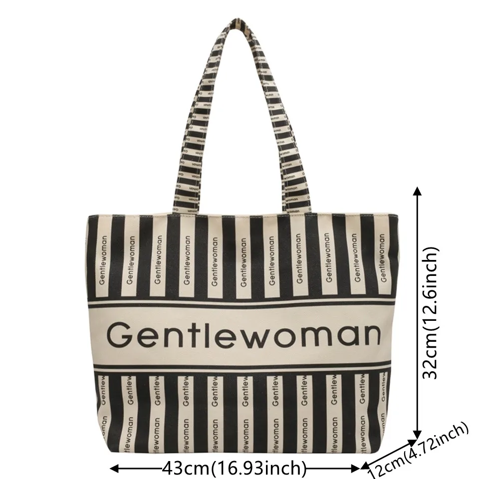 

Новинка 2023, холщовая вместительная сумка с верхними ручками для женщин, трендовая дорожная женская сумка на плечо, модная дамская сумочка