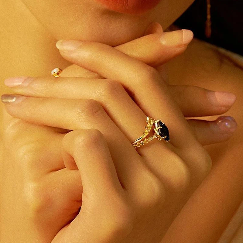 Adjustable Starry Night Ring Set