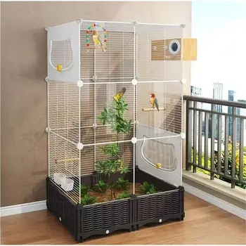 Bird Cage with Plant Box 1