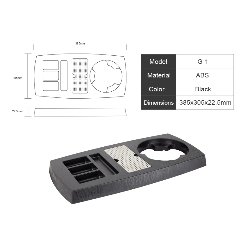 Hotel Good Quality Black Kettle With Nice Black Tray Set Kettle Tray Set