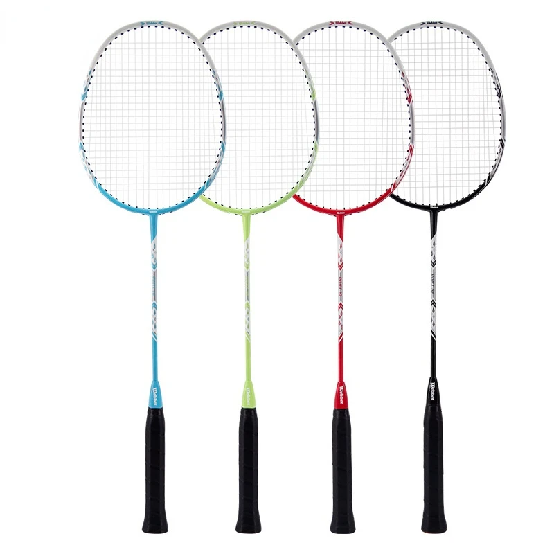 2pcs Professional Carbon Fiber Belt Line Badminton Racket Reinforced 3U-4U Up To 24LBS With Woven Bag balls |