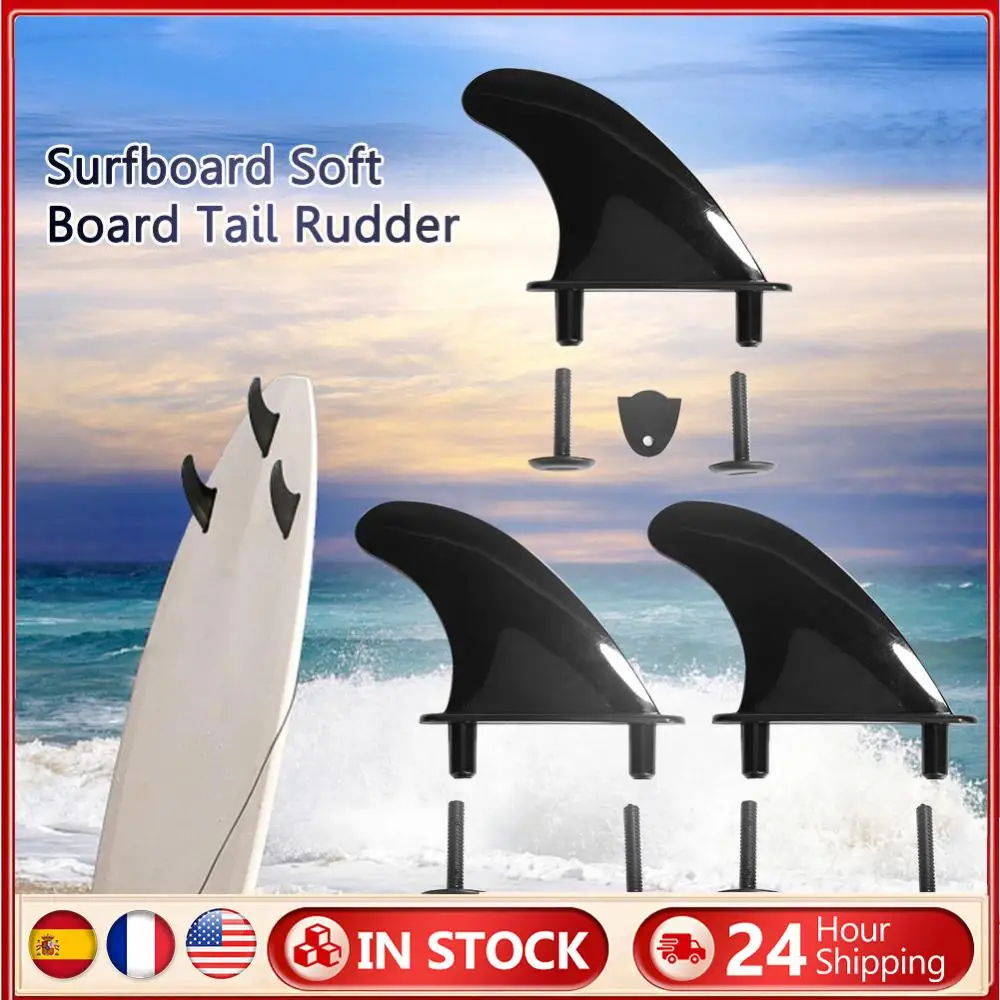 3pcs Surfboard Fins Water Fins for Softboard Water Wave Fin Surf Paddle Board