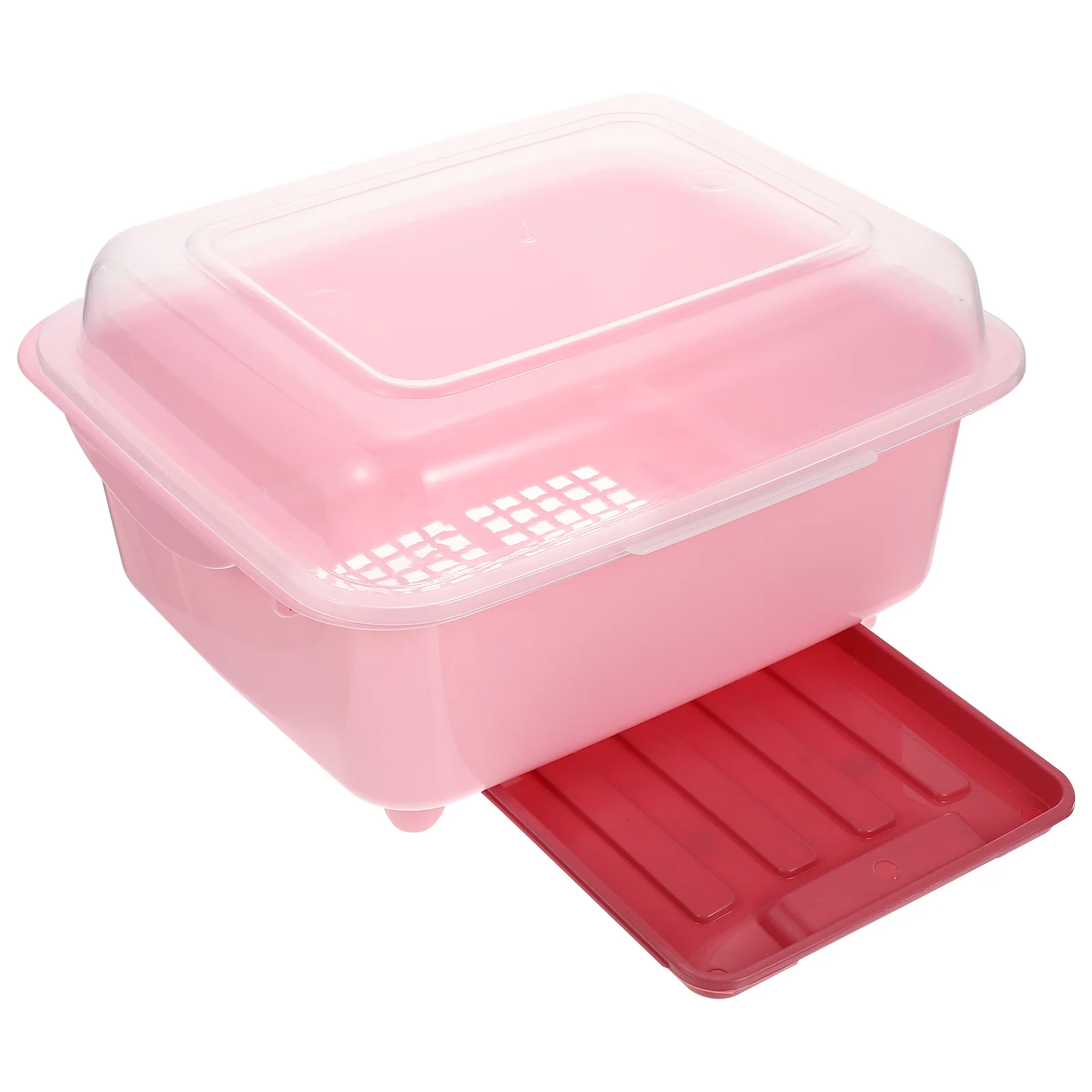

Plastic Dish Drying Rack Nursing Bottle Dryer Holder Kitchen Plate Cup Tray Utensil Cutlery Dish Drainer Cover Lid Drain Board