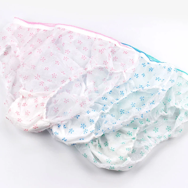 7PCS Disposable Underwear Plus Size Non-woven Sterilized Brief Unisex Prenatal Postpartum Travel Clean Intimate Paper Underpants