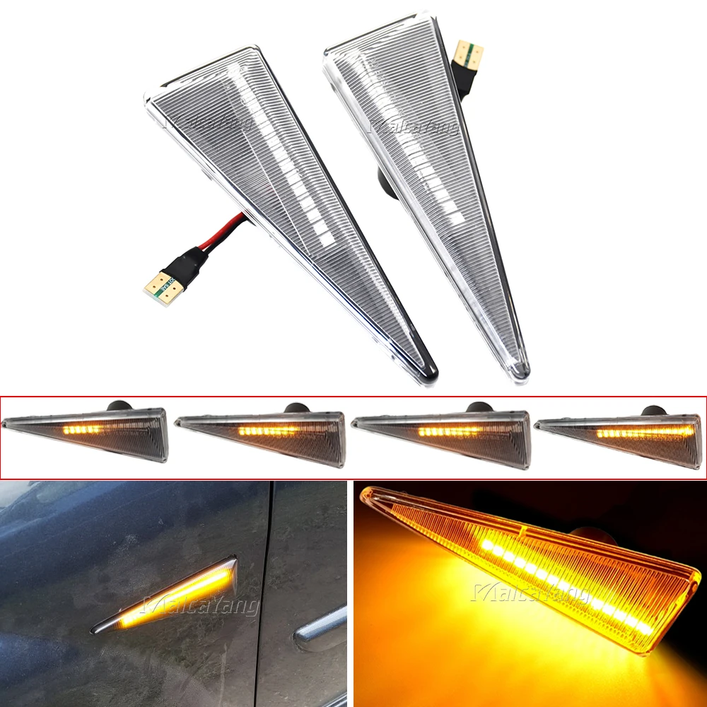 2 pezzi Led Dinamico Indicatore Laterale Indicatore di Direzione Per Renault Megane MK2 CC Espace MK4 Scenic MK2 Vento Avantime Thalia 2  34
