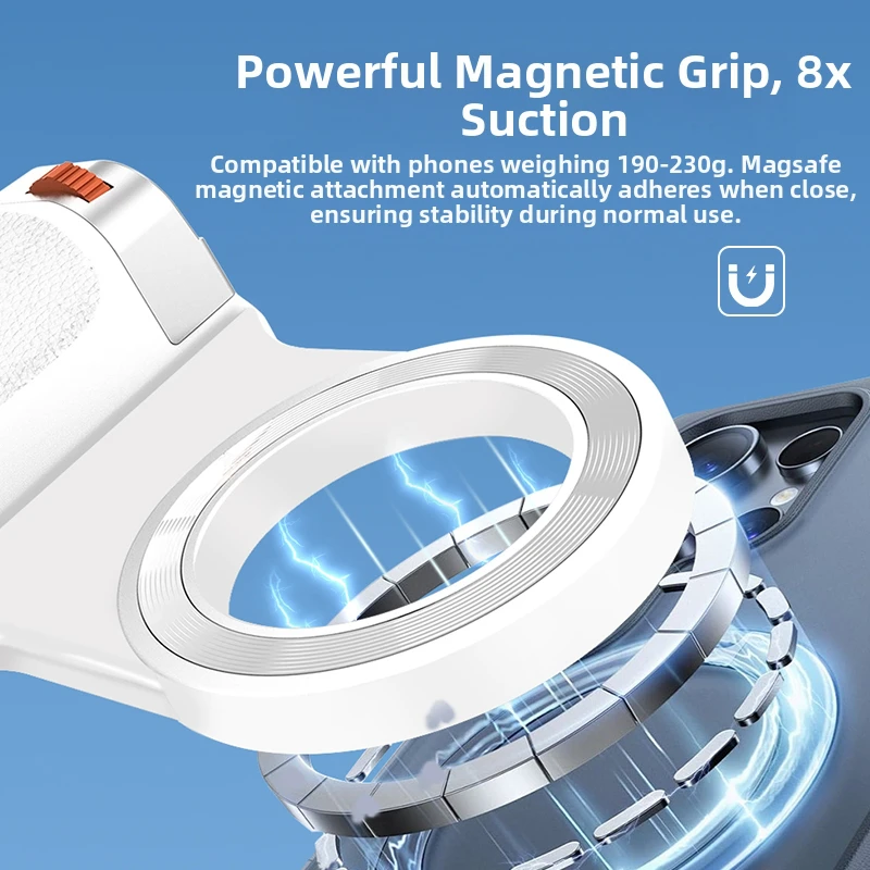 Magnetischer Bluetooth-Kameragriff mit Zoom, Auslöser, Aufhelllicht, Fernbedienung und tragbarer Handy-Stabilisator_voghion.com