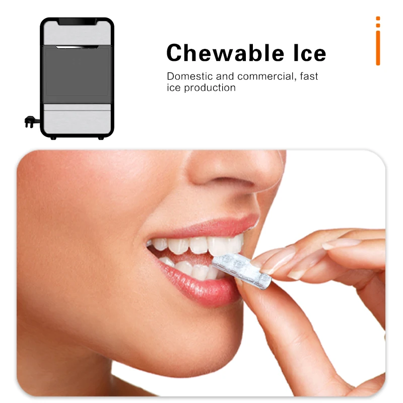 Factory Commercial Portable Mini Automatic Cube Ice Maker Electric Bullet Shape for Home & Hotel Certified CB Countertop Style