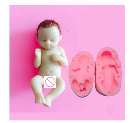 

Silicone Sleeping Baby Mold 3d Baby Silicone Mold Fondant Silicon Mold Cake Decoration Mold F1872