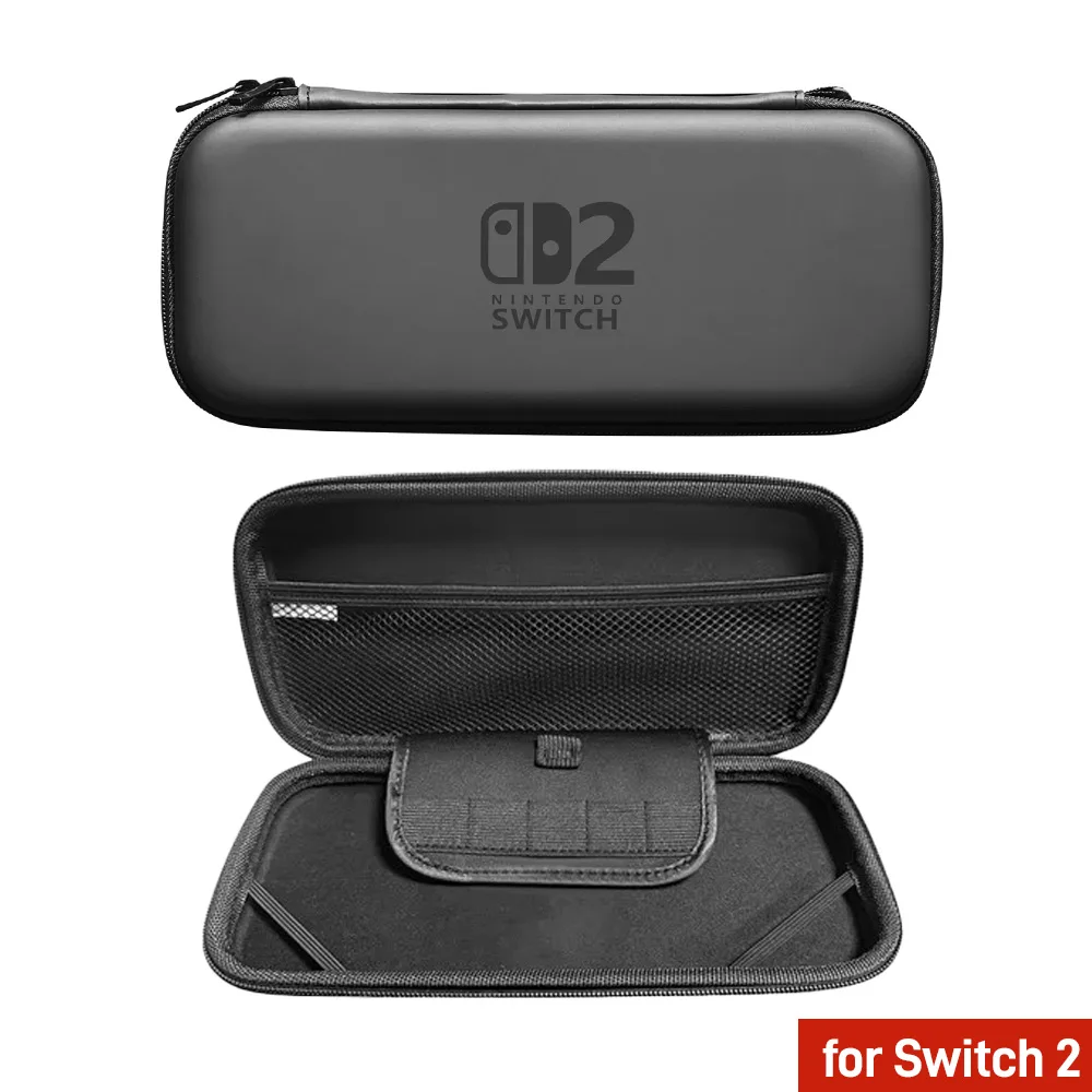 for 2025 Switch 2 Slim Travel Carrying Case Accessories, Waterproof EVA Hard Shell Protective Storage Hand Bag NS 2 1