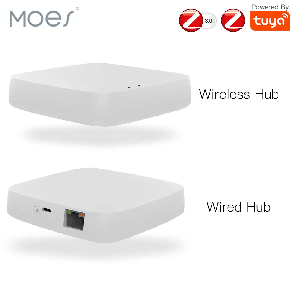 Умный шлюз Moes Tuya ZigBee, хаб для умного дома, мост, приложение Smart Life, беспроводной пульт дистанционного управления, работает с Alexa Google Home tuya умный шлюз концентратор умный дом мост zigbee приложение wifi bluetooth беспроводной пульт дистанционного управления работает с alexa google home